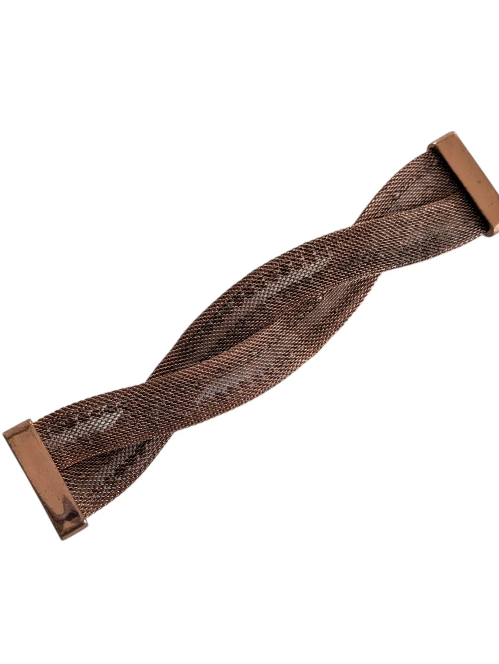 Copper Mesh Bracelet With Sequins